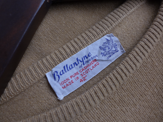 1970s Vintage Ballantyne Cashmere Sweater ヴィンテージバランタイン