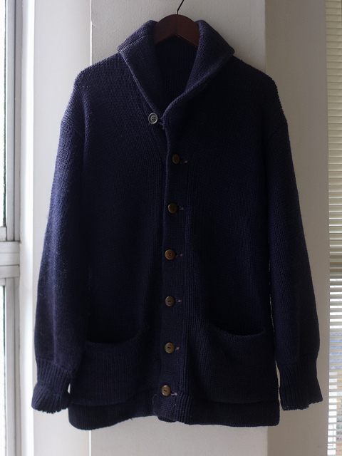 1940s Vintage Wool Shawl Collar Cardigan ヴィンテージショール