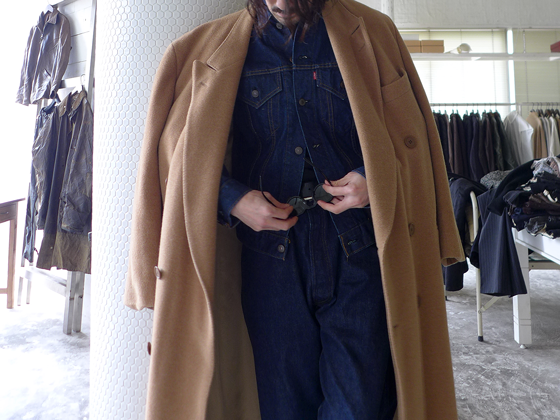 1980～90s Vintage Giorgio Armani Wool Alpaca Double Breasted Coat