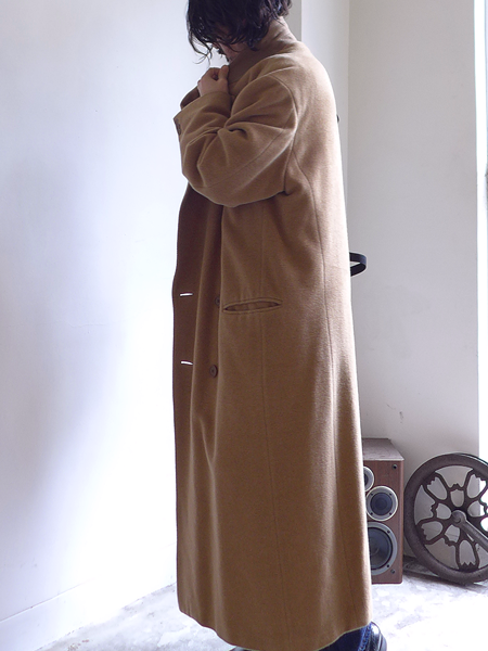 1980～90s Vintage Giorgio Armani Wool Alpaca Double Breasted Coat