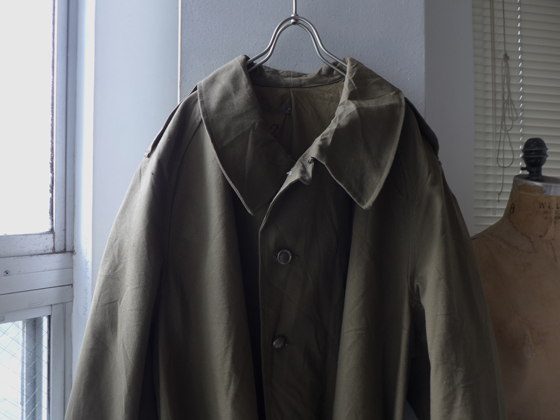 1940s Vintage French Army Motorcycle Coat Dead Stock ヴィンテージ