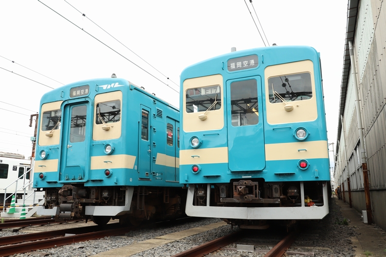 2本目が登場！筑肥線 103系国鉄復刻カラー 車両見学会に参加しました