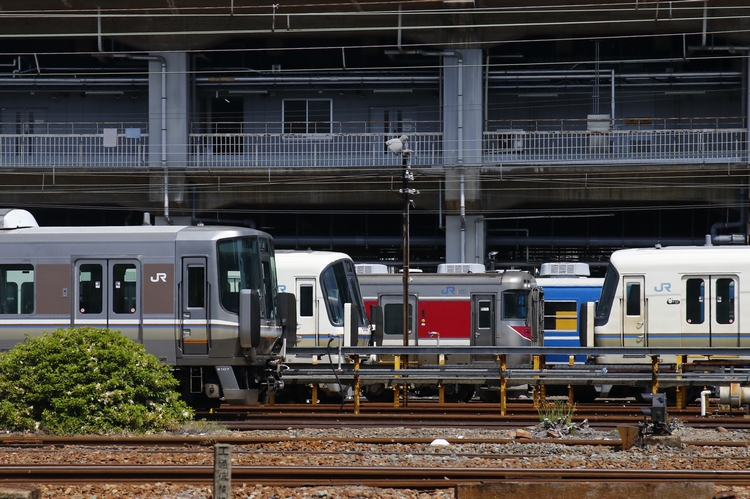 転属を控えて…。宮原に集まった221系たち - 安全側線だいありー3