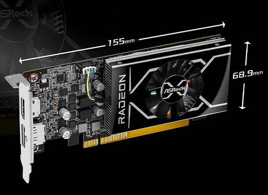 ASRock Radeon RX 6400 グラフィックボード『RX6400 LP 4G』新発売！高