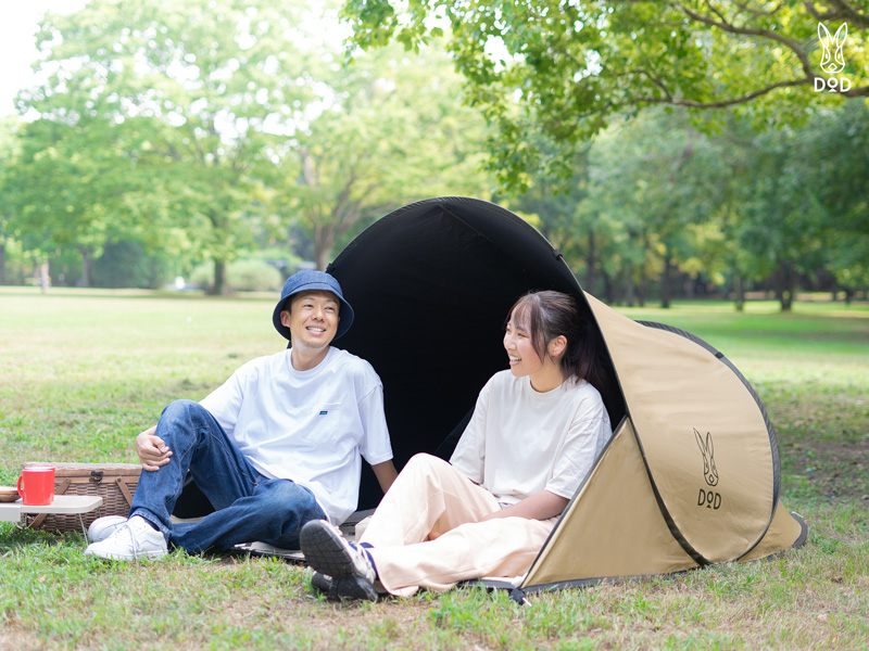 DOD「MAE BAAN」ポップアップテント解説｜簡単設営＆UVカットで快適な