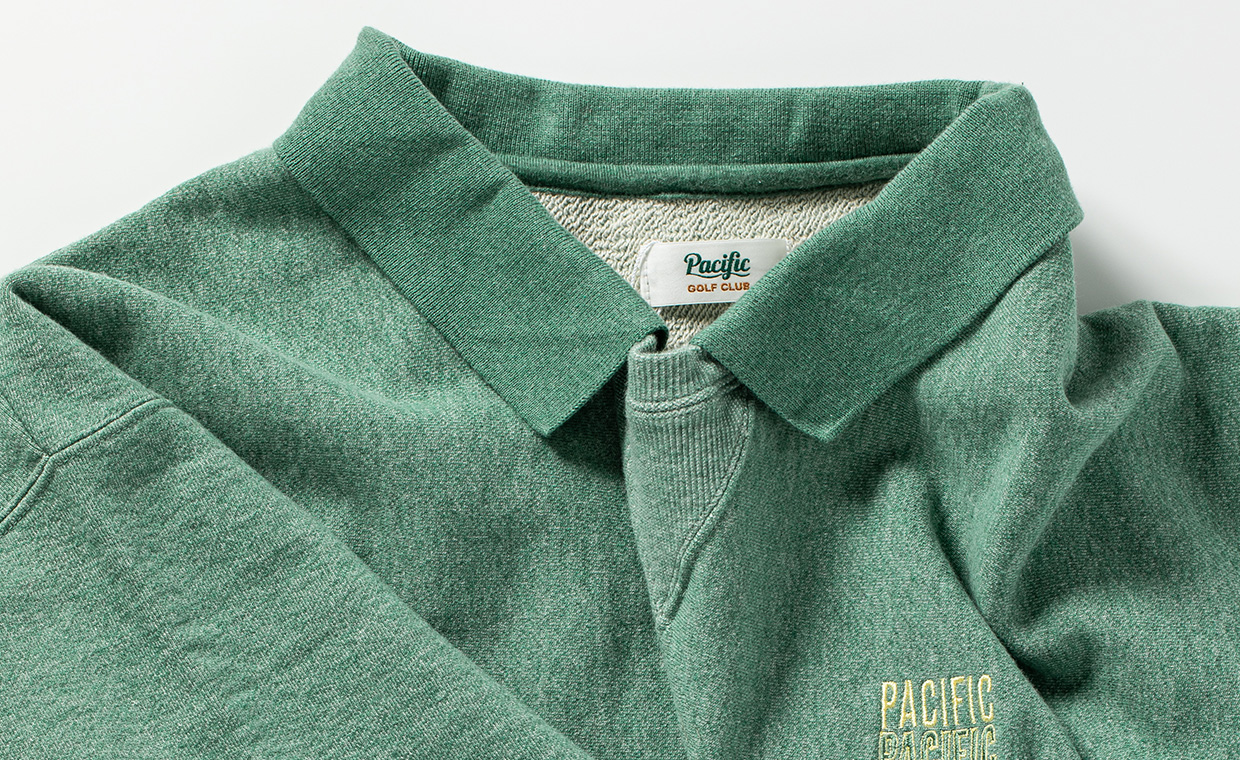 BRUDERで買える】ゴルフ場で、日常で「Pacific GOLF CLUB」の襟付き