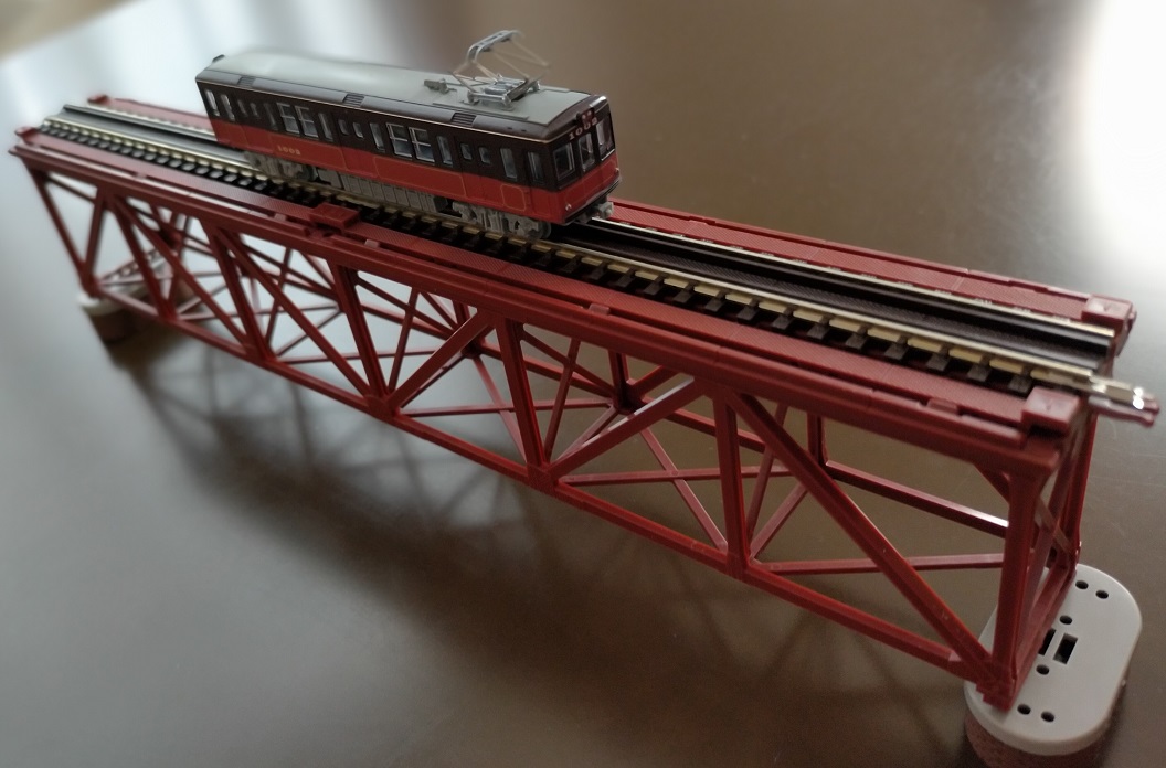 鉄道模型78 【橋！】TOMIX 上路式単線トラス鉄橋（赤）を導入