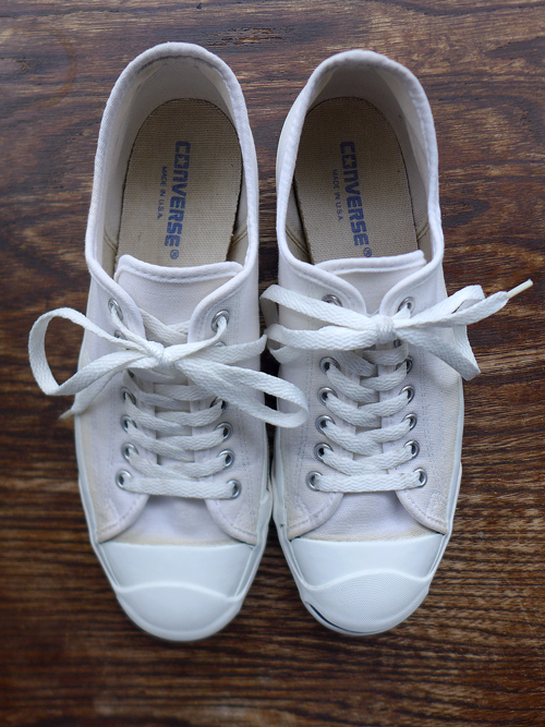 1990s Vintage Converse Jack Purcell Canvas White 9 USA製