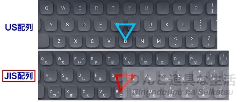 004. JIS（日本語）配列Smart Keyboard。最下段のキー配置が変