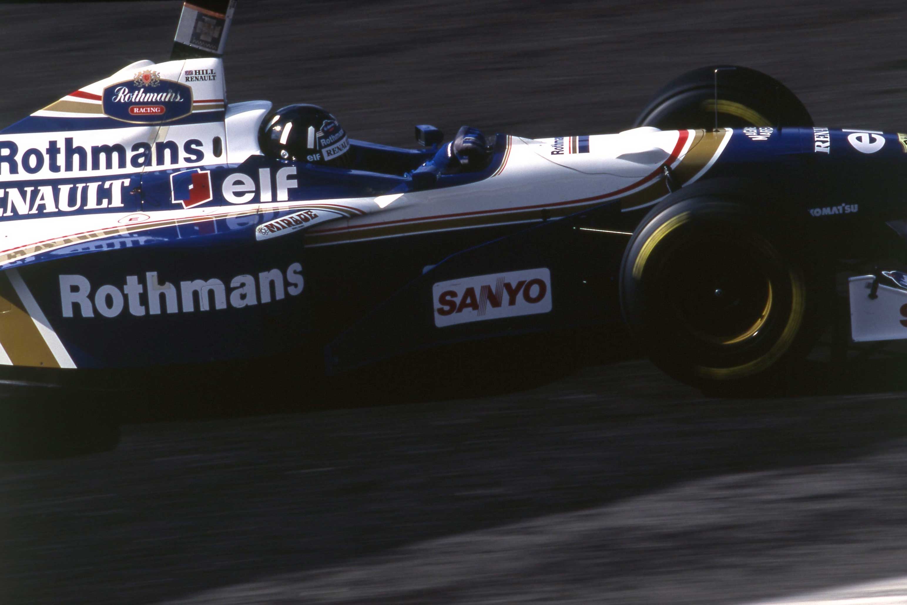 ウイリアムズFW18を最高と称し初タイトルを獲得したデイモン・ヒルが