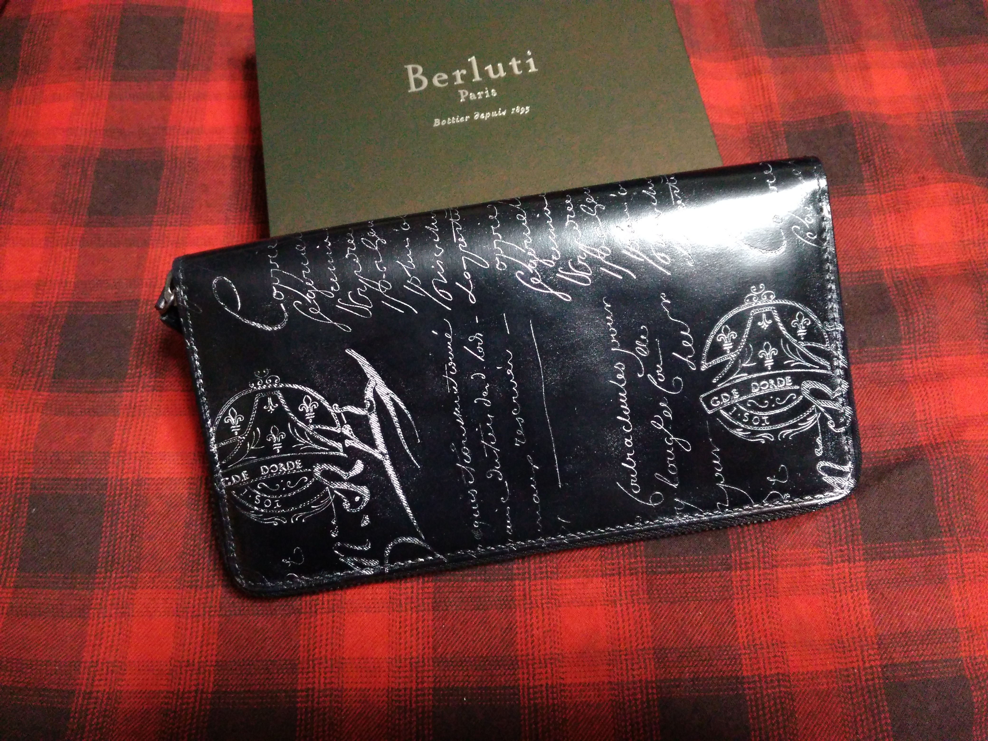 ダブルスタンプxシルバーパティーヌ希少品!!ベルルッティ ITAUBA