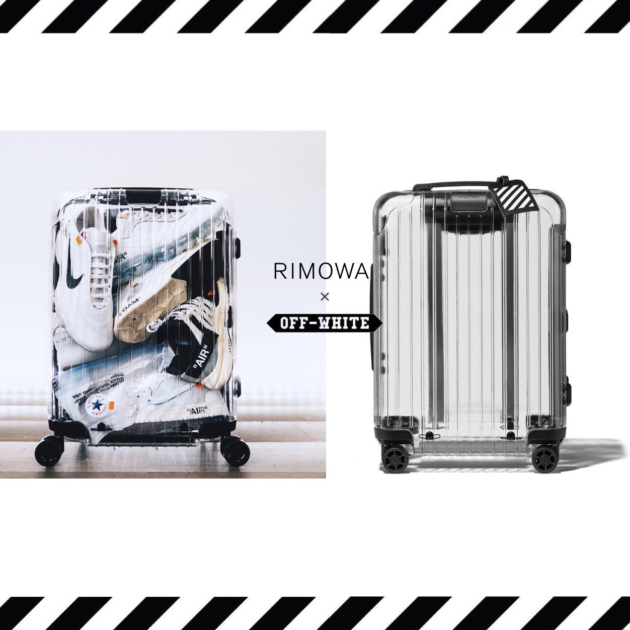 OFF-WHITE × RIMOWA “Essential“ オフホワイト スーツケース (Off