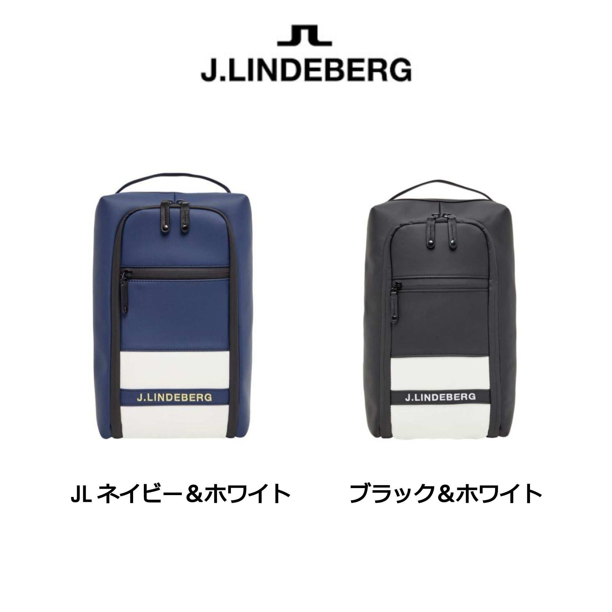日本未販売【J.Lindeberg】スタッフTOURゴルフバッグBlack&White (J
