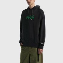KAWS Sacai Flock Print Hoodie Black カウズ サカイ フーディ (sacai