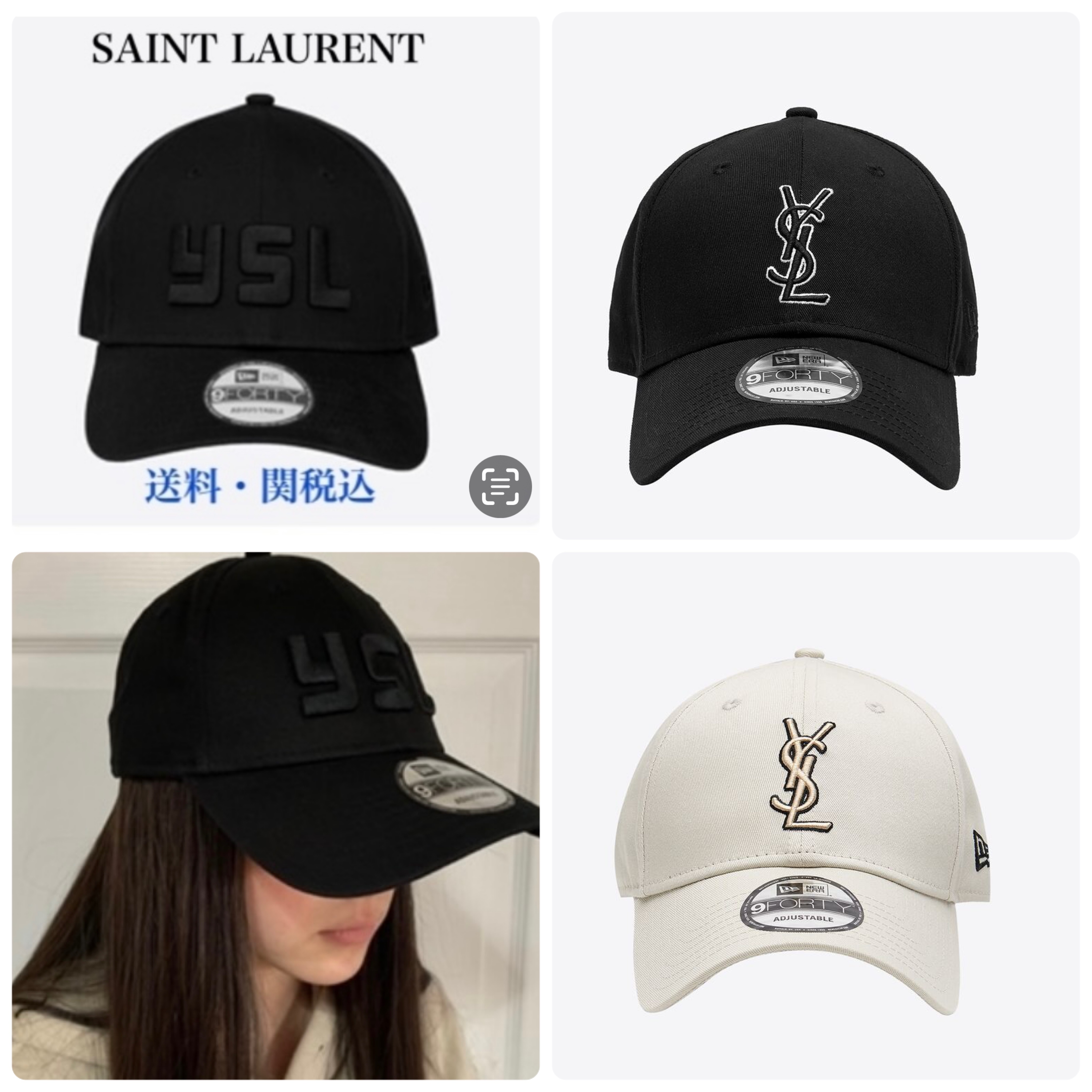 完売前に！ UK発 SAINT LAURENT NEW ERA キャップ／送料込 (Saint
