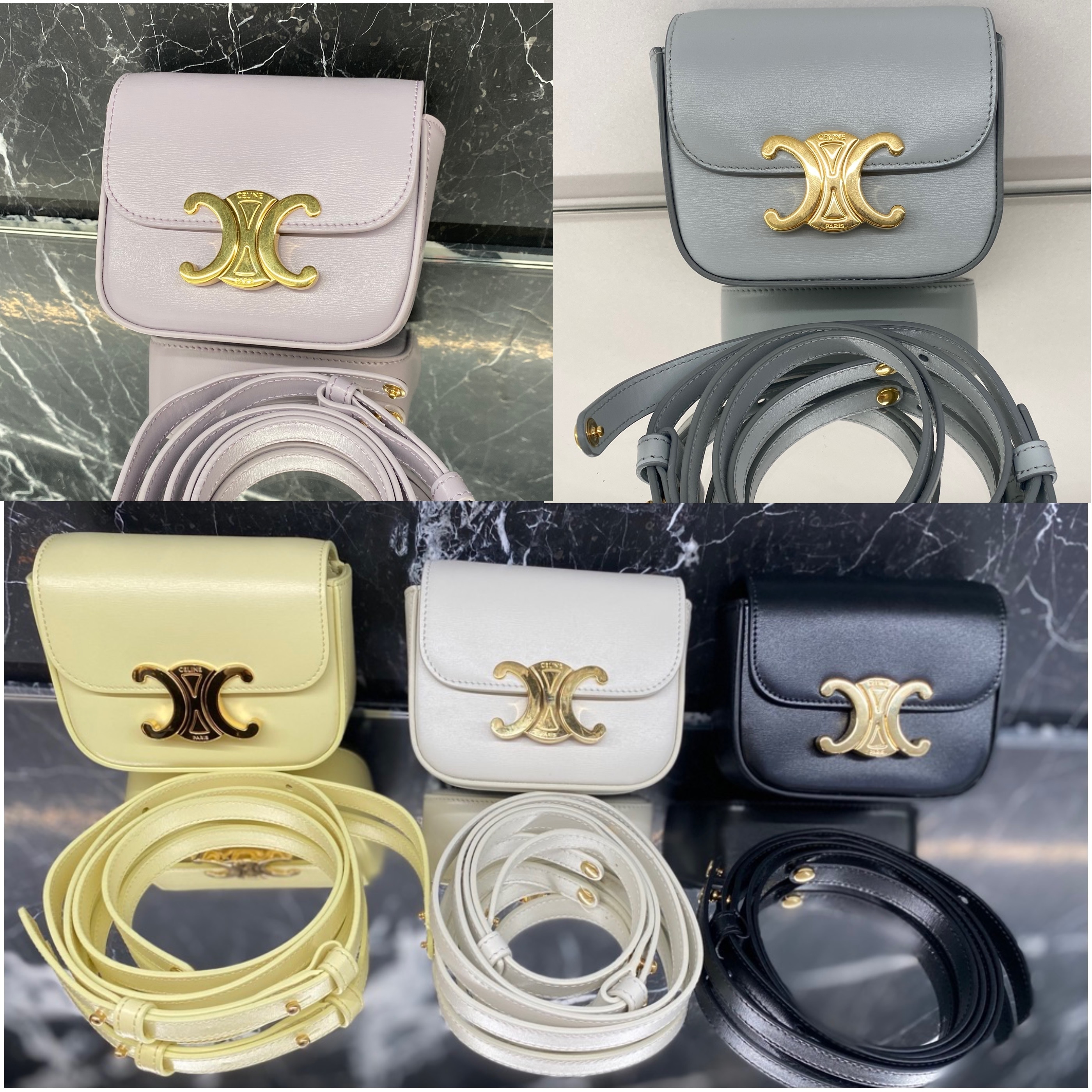 CELINE 【入手困難】優秀! ミニ トリオンフ カーフスキン 全色 (CELINE