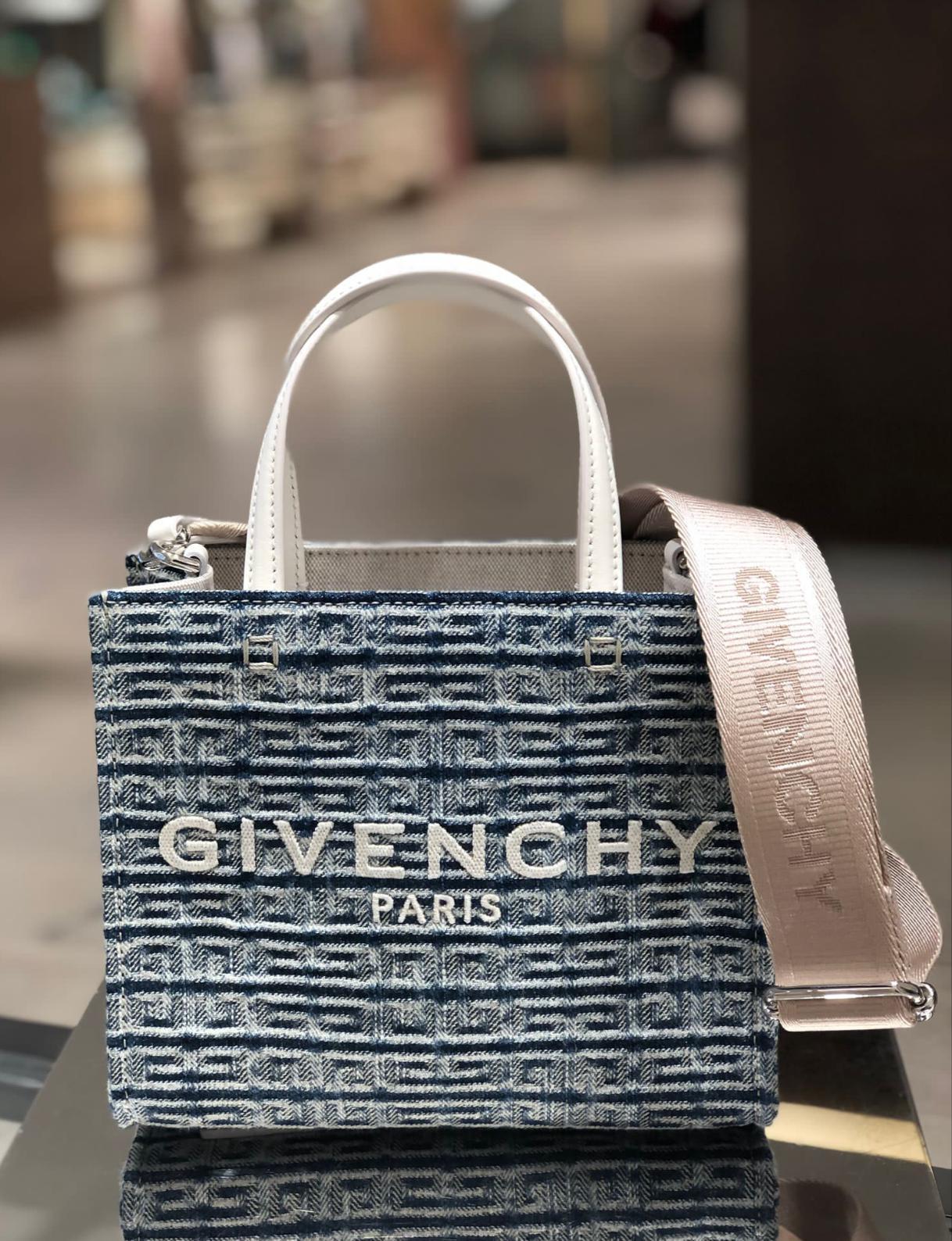 GIVENCHY】4Gブリーチデニム キャンバス G ミニトートバッグ (GIVENCHY