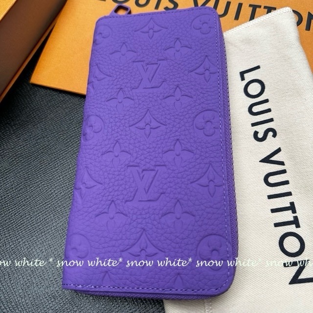 明日着 限定カラー♪トリヨンレザー LV モノグラム 長財布 ZIPPY