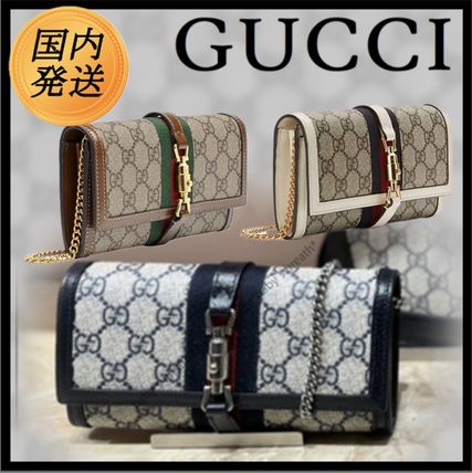 ストライプ GUCCI(グッチ) 長財布(レディース) - ブランド通販のBUYMA