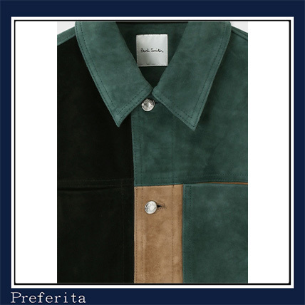 Paul Smith】レザーブルゾン MIX UP ゴートスエード ブラック (Paul