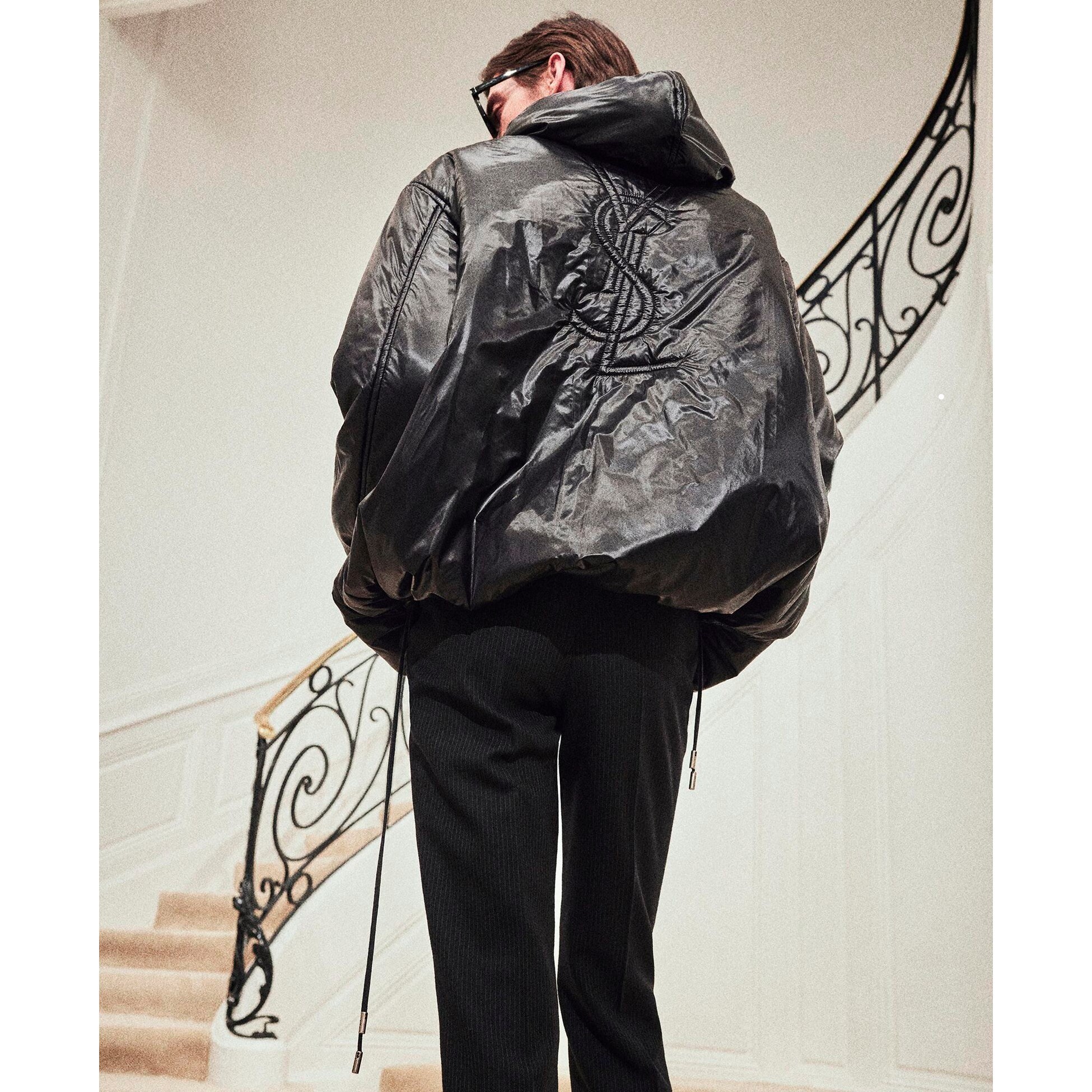 Saint Laurent YSL カサンドラ ナイロン アノラック ジャケット (Saint