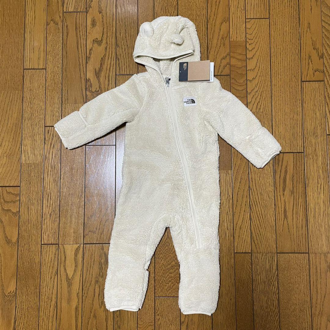 The North Face モコモコ フード付き フリース ロンパース (THE NORTH