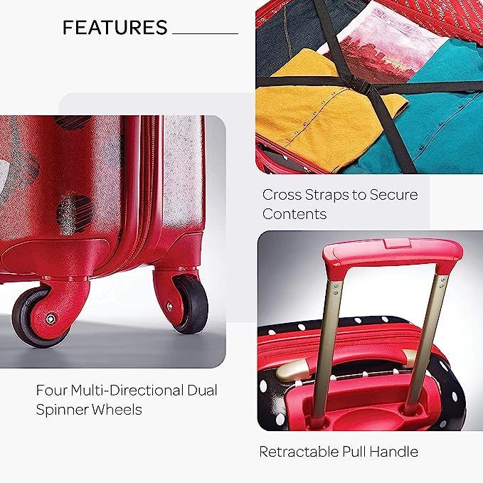 ディズニー ミニーマウス スーツケース 2個セット キッズ (AMERICAN