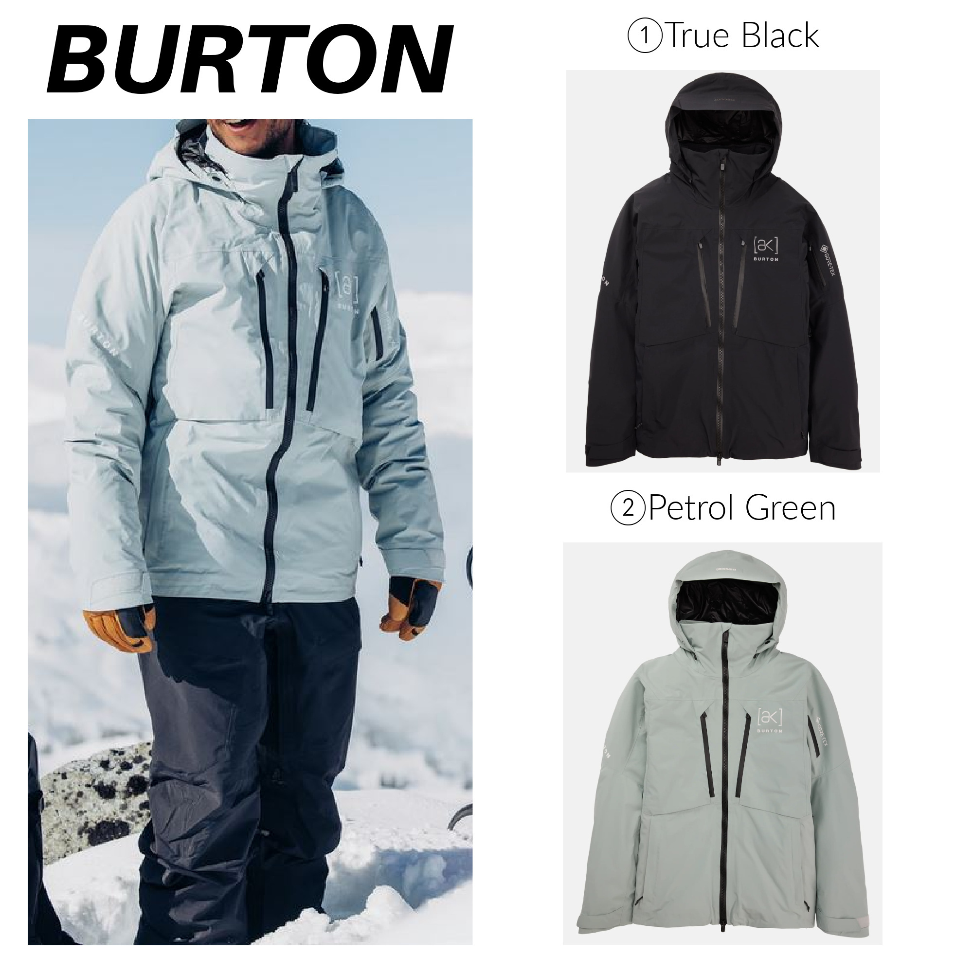 BURTON】Men's Burton [ak] LZ GORE-TEX 2L Down Jacket (Burton