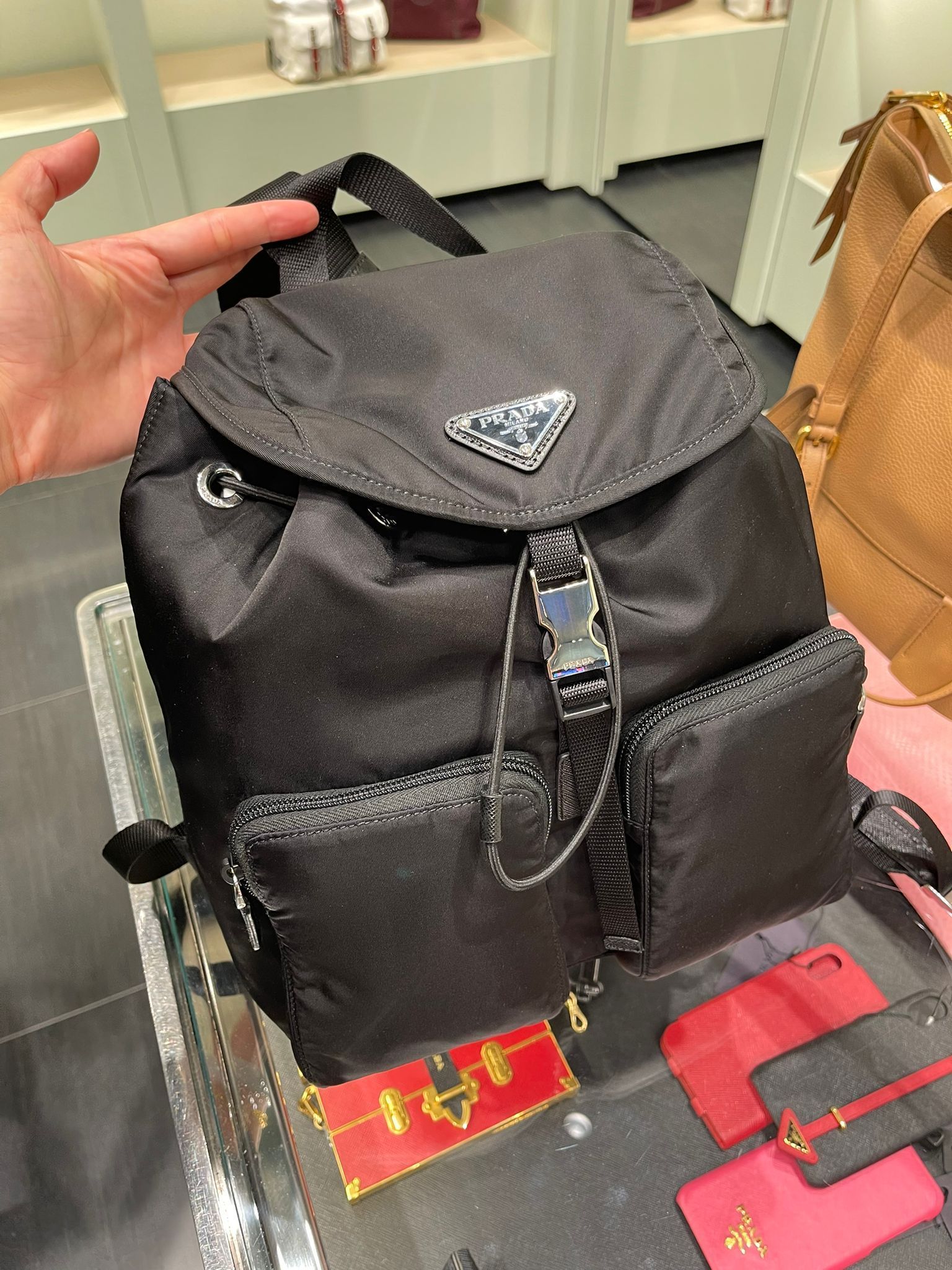 Outlet直営店☆PRADA ナイロンバックパック ユニセックス/1BZ005