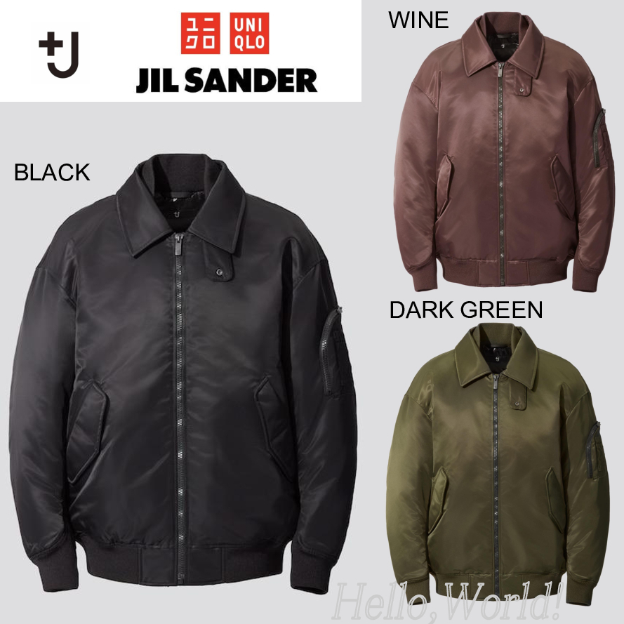 J☆UNIQLO☆ジルサンダー☆ダウンオーバーサイズリブブルゾン (UNIQLO