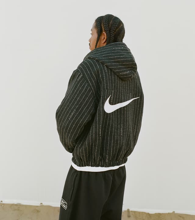☆大人気☆23SS Stussy X Nike Striped Wool Jacket (STUSSY
