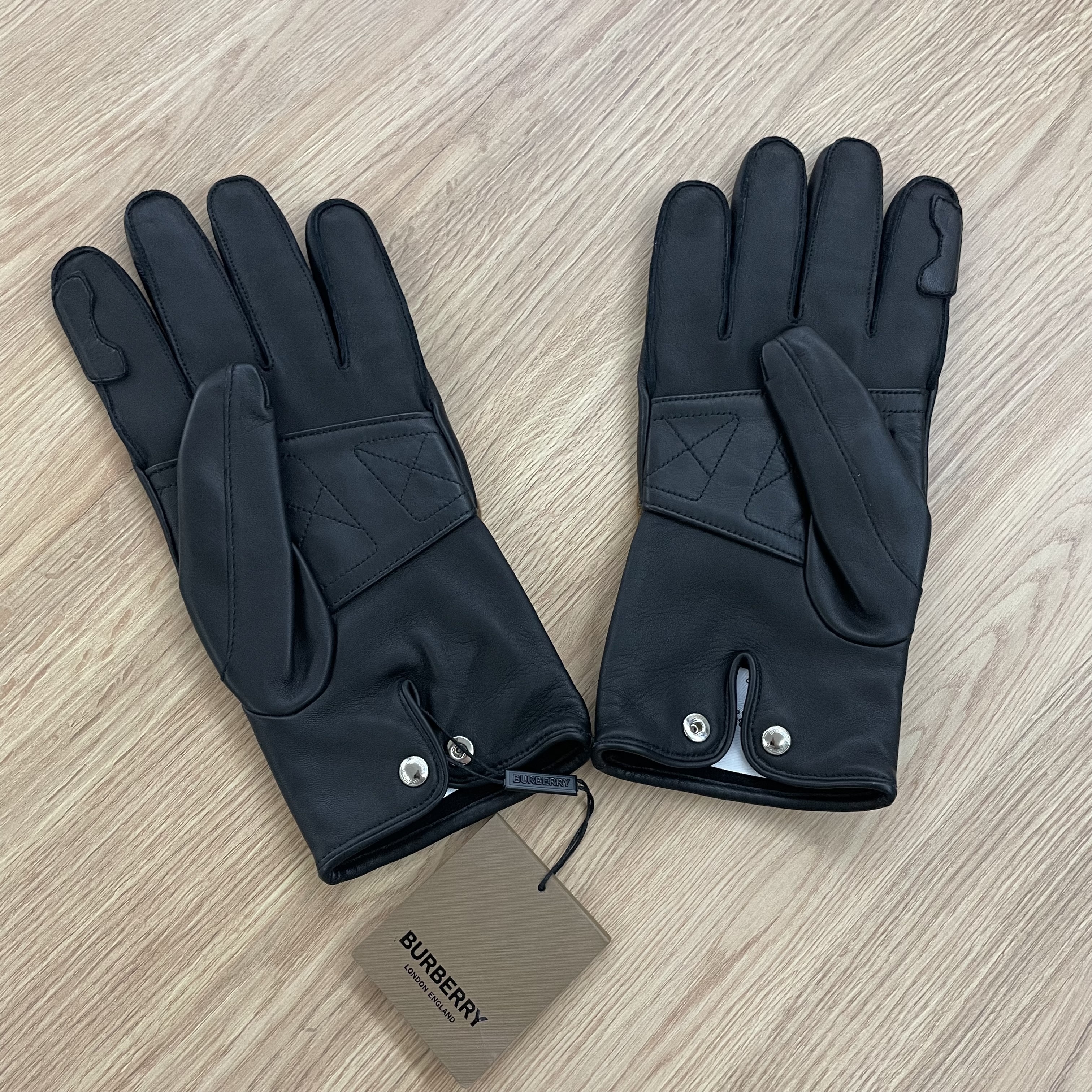 BURBERRY ラムレザー&ウール手袋 8036237 (Burberry/手袋) 8036237