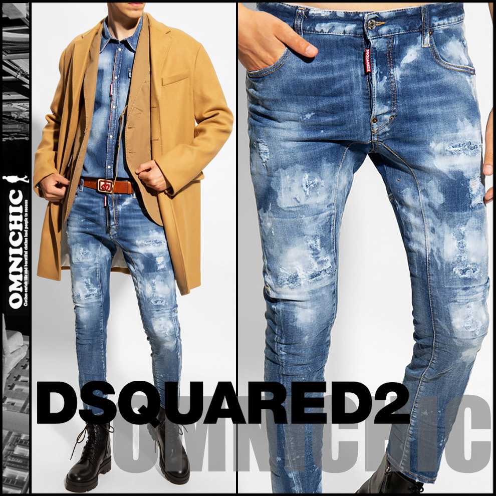 TIDY BIKERディースクエアードDSQUARED2バイカーデニムS74LB1179 (D