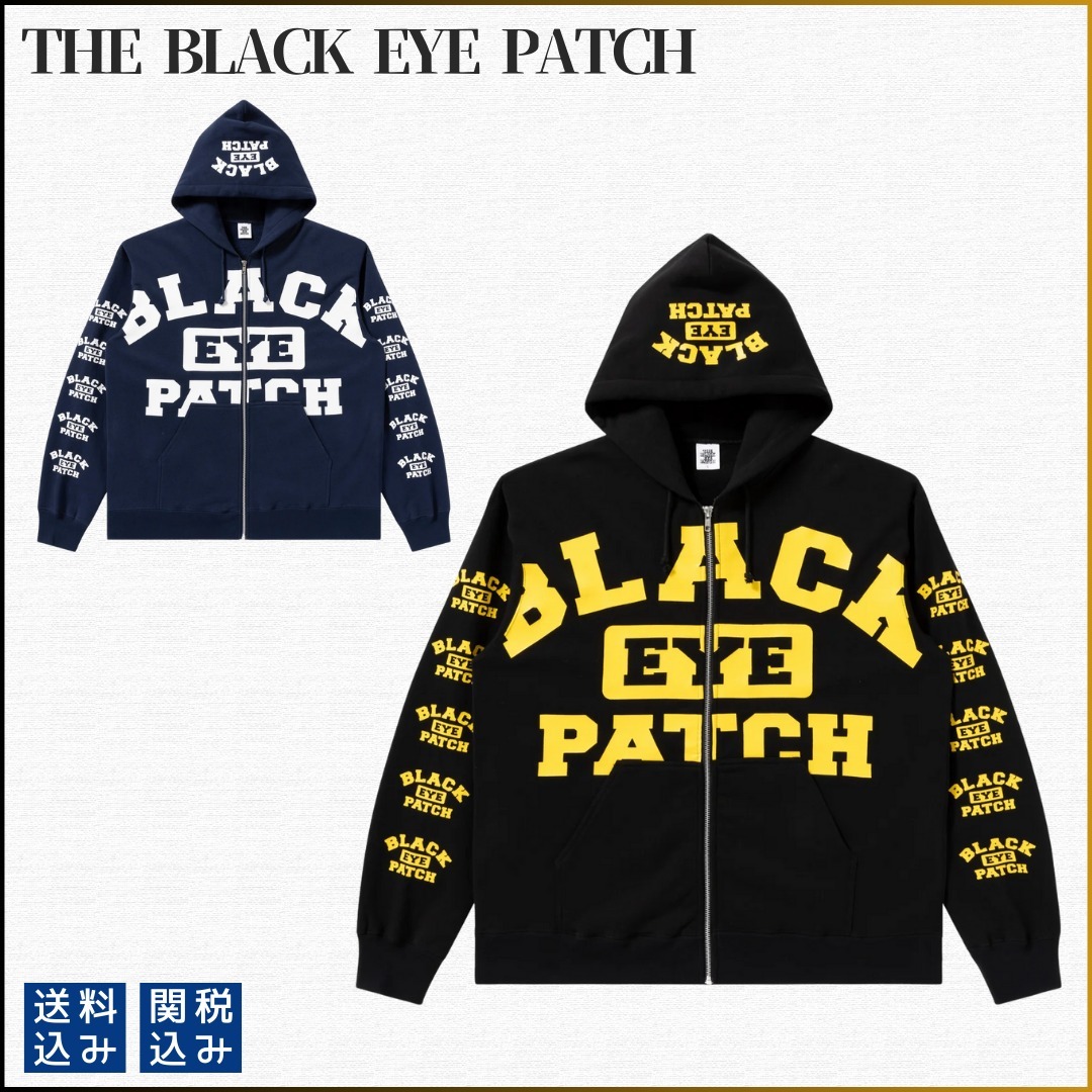 国内即発【BlackEyePatch】COLLEGE LOGO ZIP HOODIE全2色