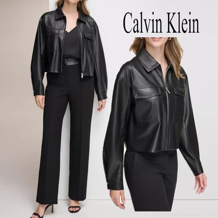 最終値下げ】カルバン・クラインレザーコート【希少！】