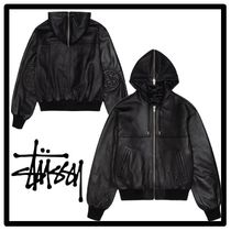☆送料・関税込☆STUSSY☆SS LINK LEATHER BOMBER☆ (STUSSY/レザー