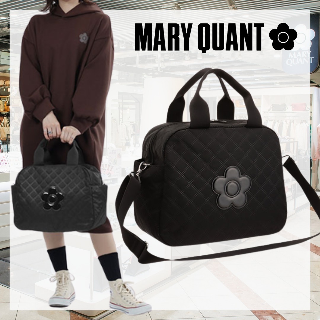 MARY QUANT* ピンソニックキルトデイジー ライトボストン 送料込 (MARY