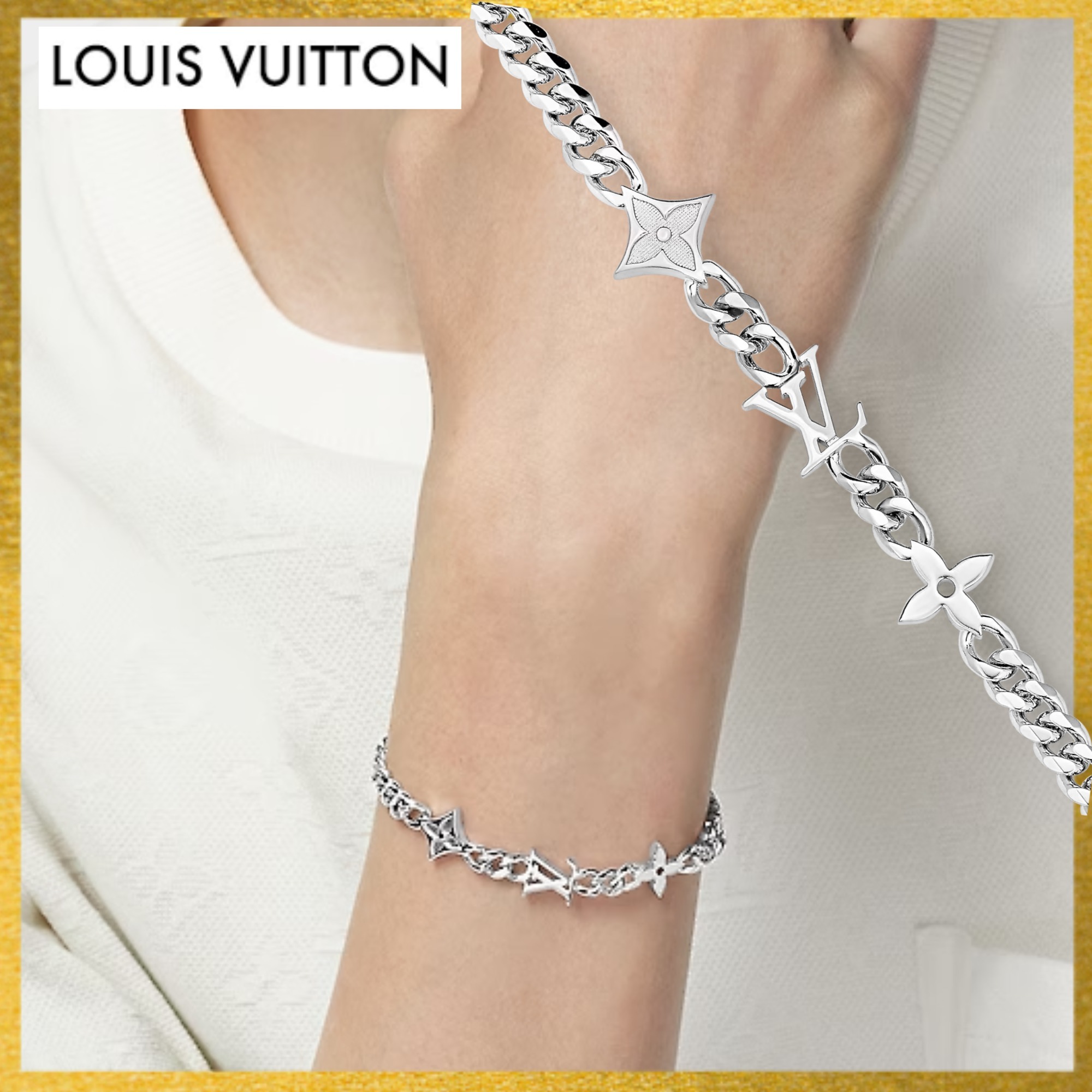 LOUIS VUITTON】キャスト製 ブレスレット モノグラム ロウ (Louis