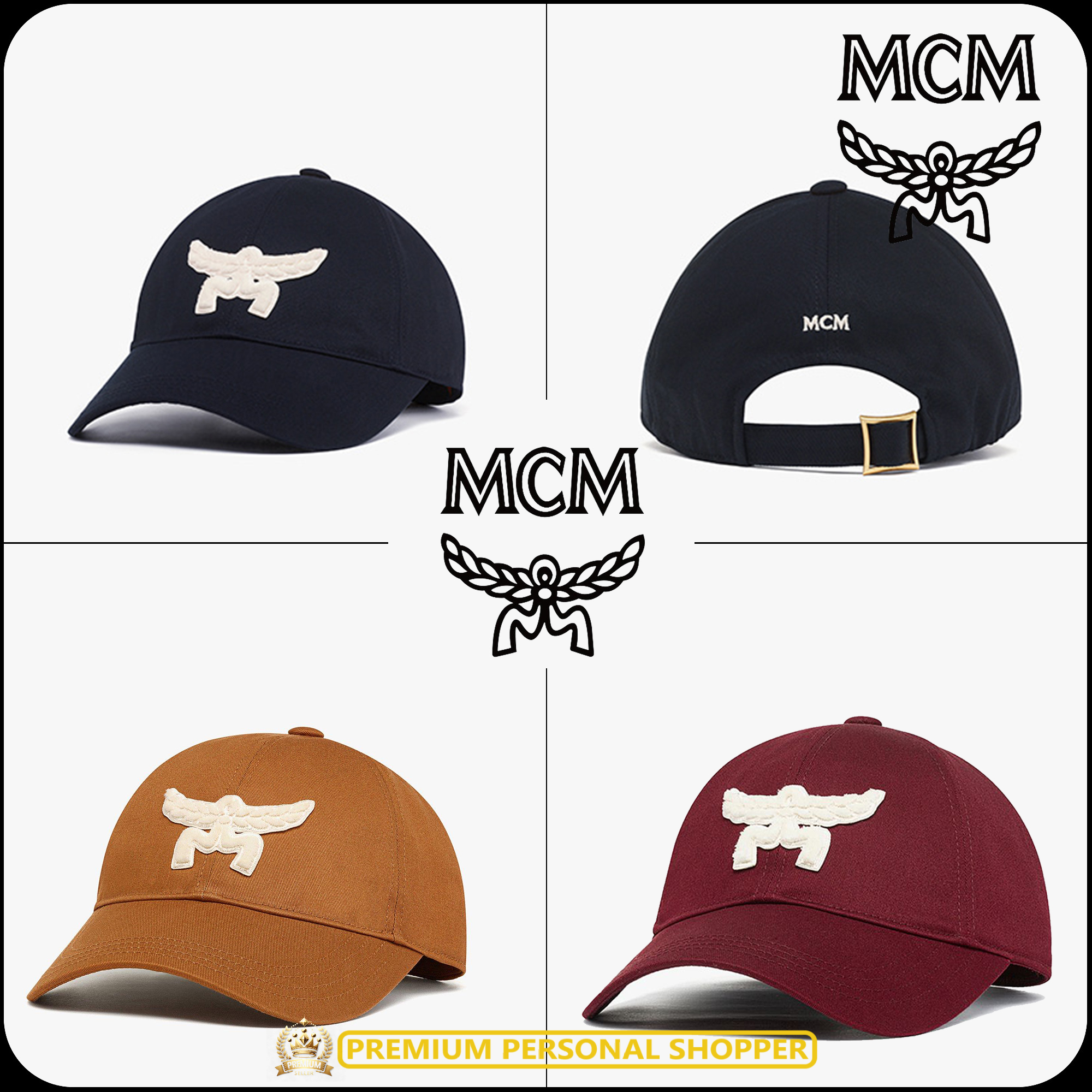 MCM]☆Cotton Twill Essential Logo Cap (MCM/キャップ) MECESBC01