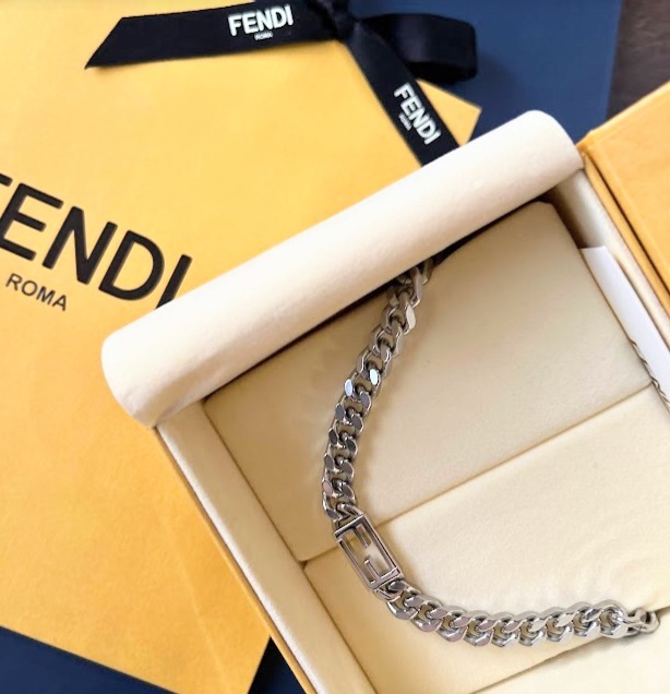 FENDI フェンディ/バゲットネックレス ロゴ メンズ (FENDI/ネックレス