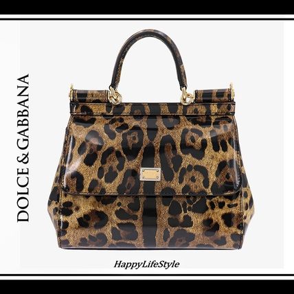 DOLCE & GABBANA マザーズバッグ レオパード ドルガバ