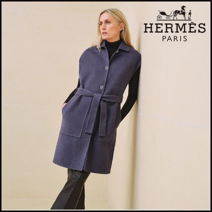 ダブルフェイス HERMES(エルメス) ベスト・ジレ(レディース