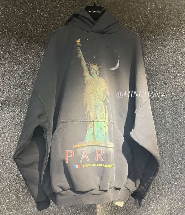 BALENCIAGA】PARIS LIBERTY HOODIE オーバーサイズ (BALENCIAGA