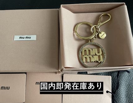 ゴールド（金色）系 MiuMiu(ミュウミュウ) キーホルダー・キーリング