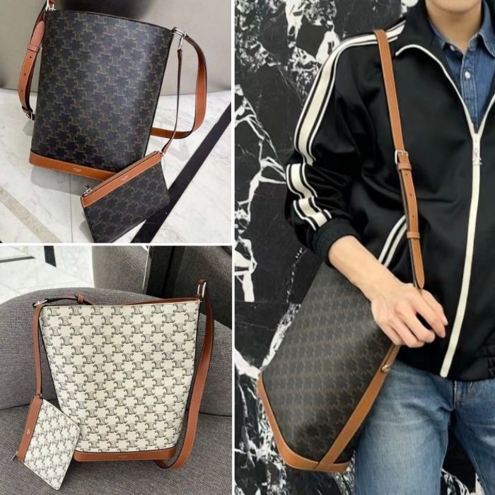 ☆Celine☆バケット / トリオンフキャンバス＆カーフスキン (CELINE