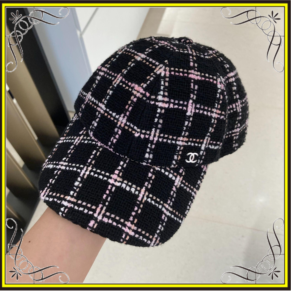 CHANEL】シャネル ツイード キャップ ロゴ CC ココマーク 帽子 (CHANEL