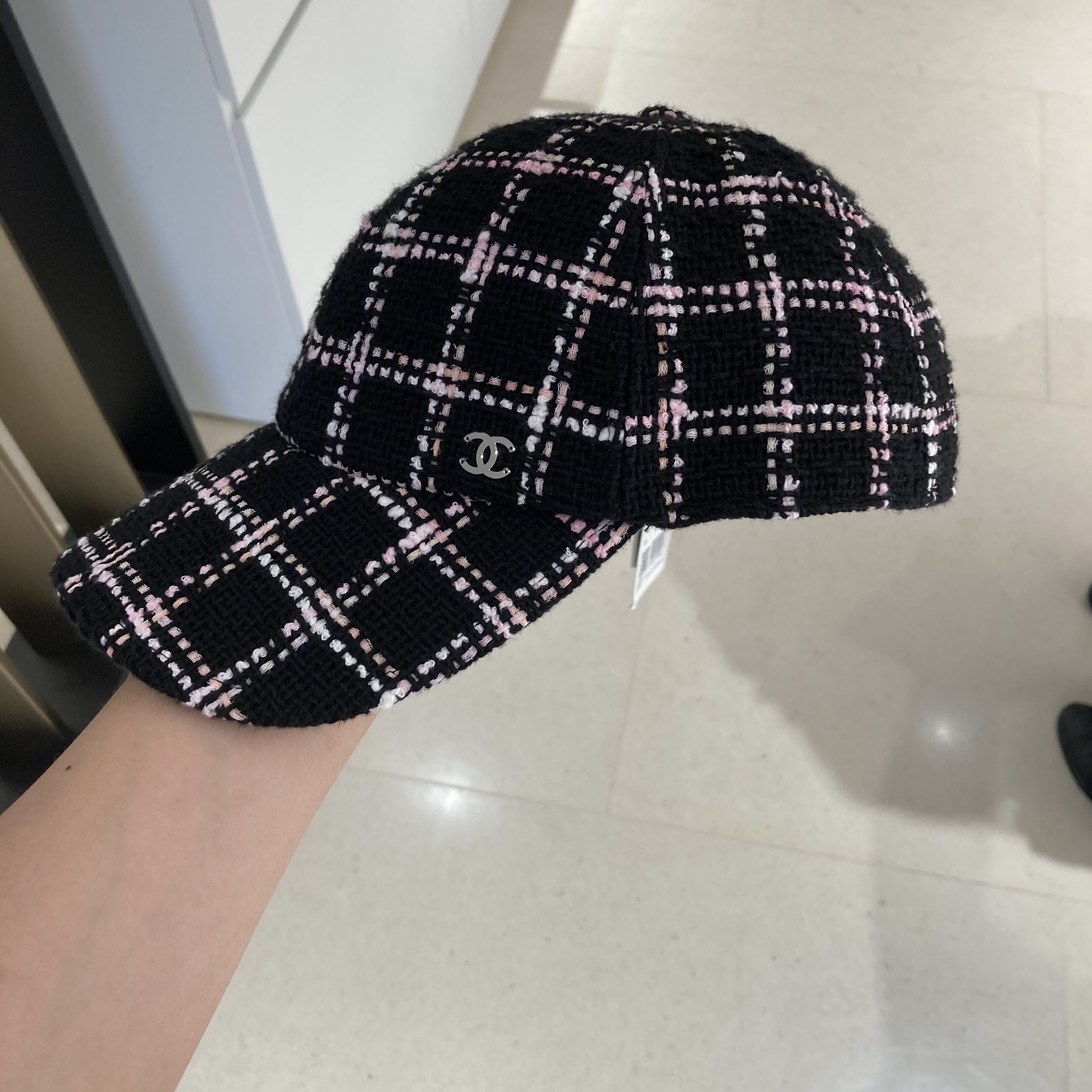 CHANEL】シャネル ツイード キャップ ロゴ CC ココマーク 帽子 (CHANEL