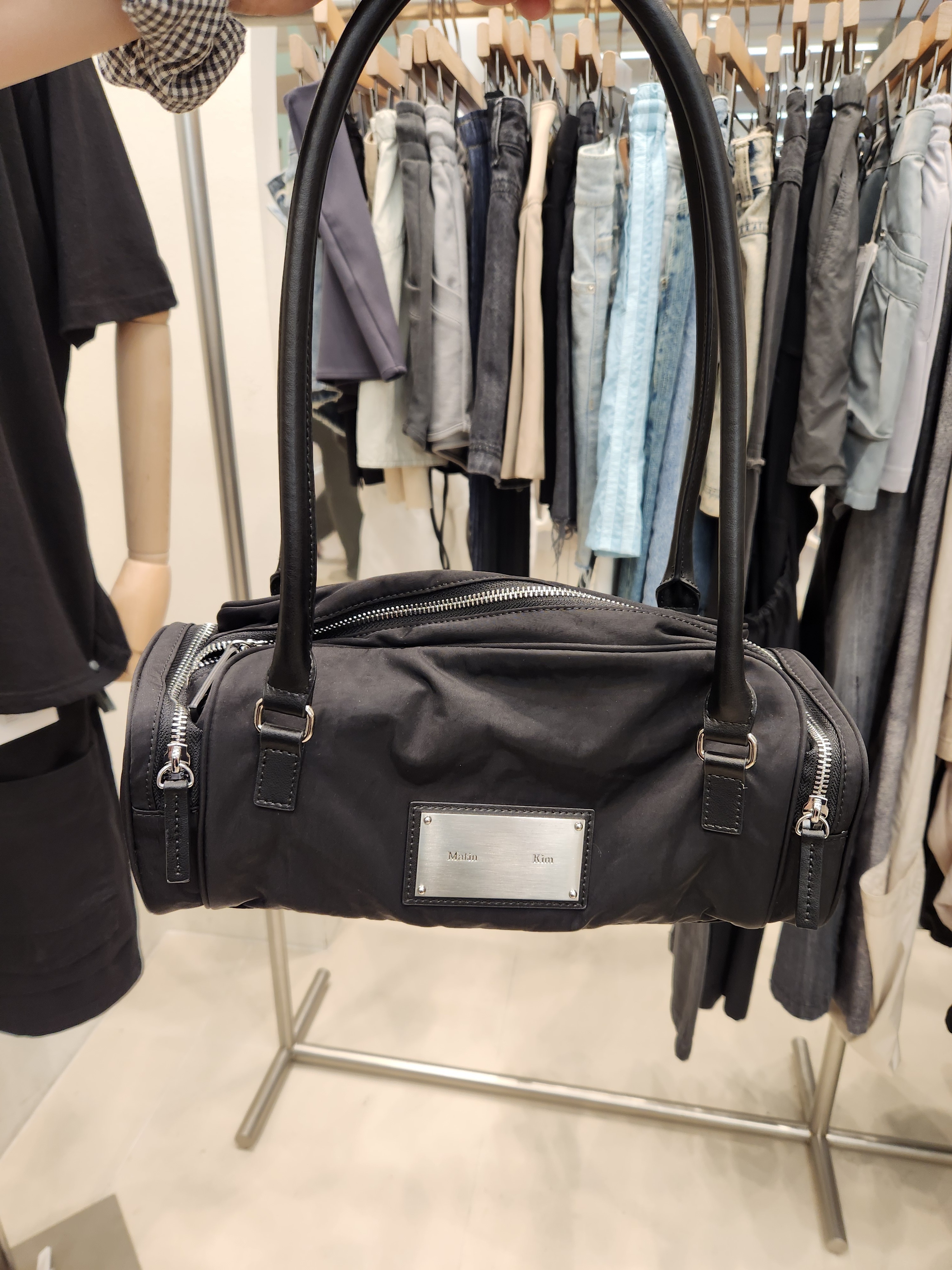 MATIN KIM】☆韓国人気☆NYLON BOSTON BAG☆ 7 COLOR (Matin Kim