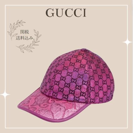 ピンク系 GUCCI(グッチ) キャップ(レディース) - ブランド通販のBUYMA