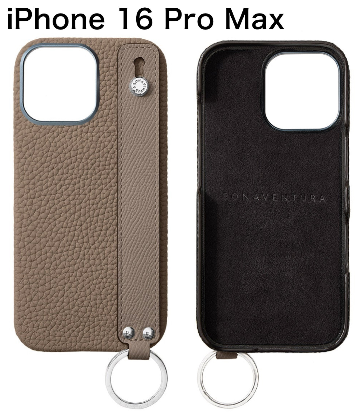 人気☆BONAVENTURA iPhone 16 Plus/Pro Max ハンドル付き ケース